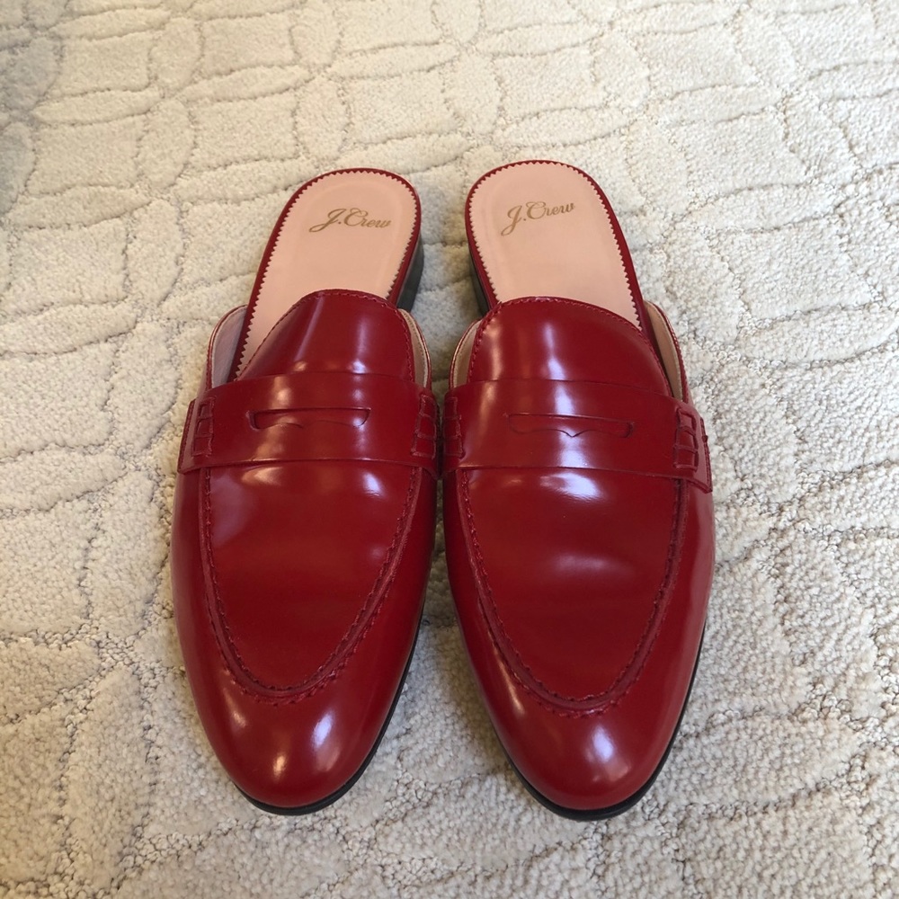 J. Crew Leather Mules